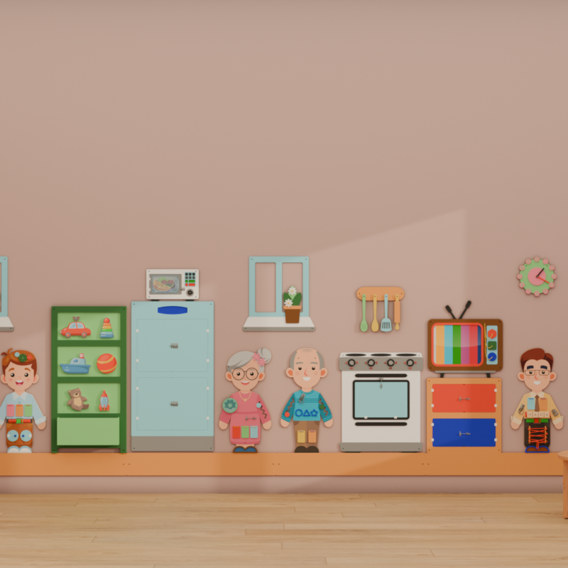 Игровая настенная панель «Семья»